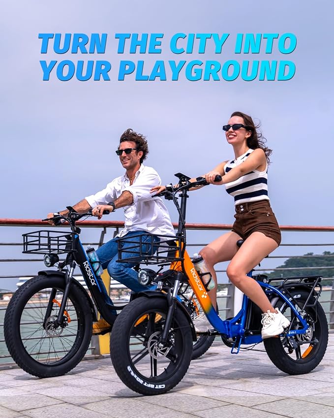 Ridstar MN20 1000W Fat Tire Folding Electric Bikes