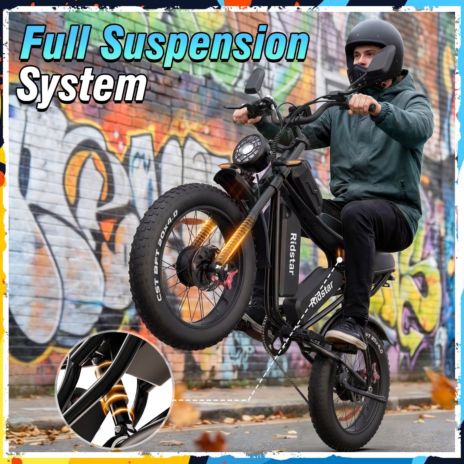 Ridstar® Q30Pro 3000W Fat Tire Ebike