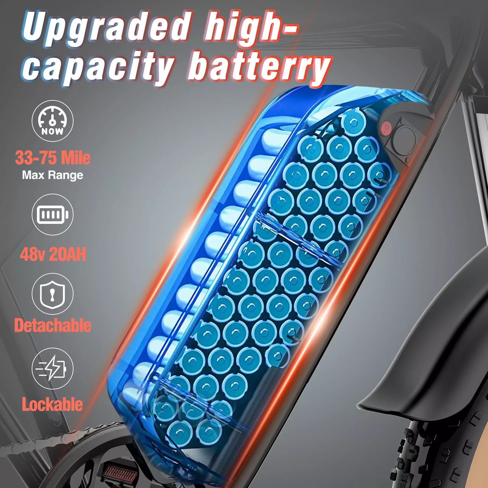 Ridstar® Q20Luxe 1500W 48V 20Ah Battery 20''Fat Tire Mountain Electric Bike for Adult
