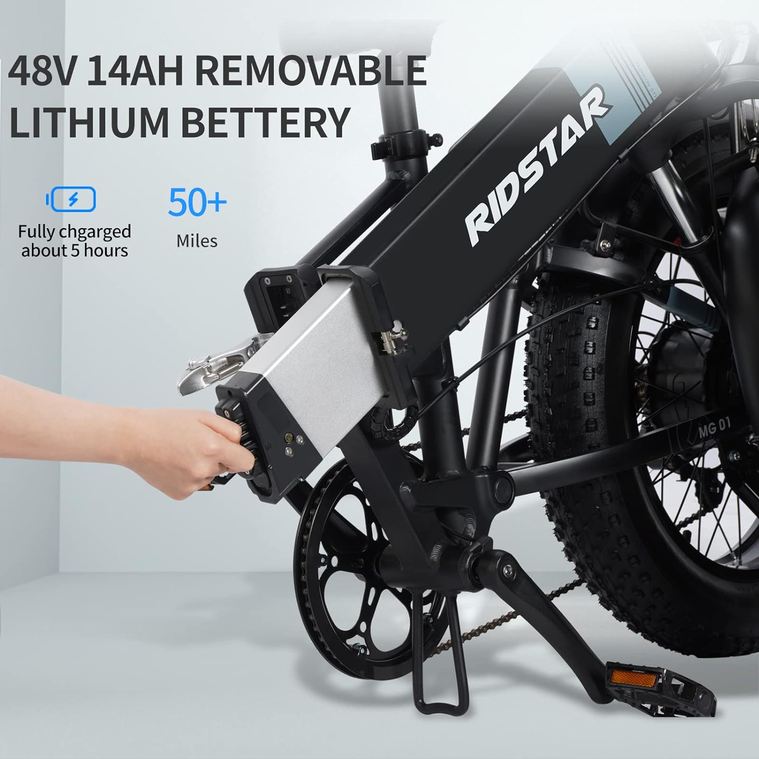 Ridstar® H20 1000W Electric Mountain Bike