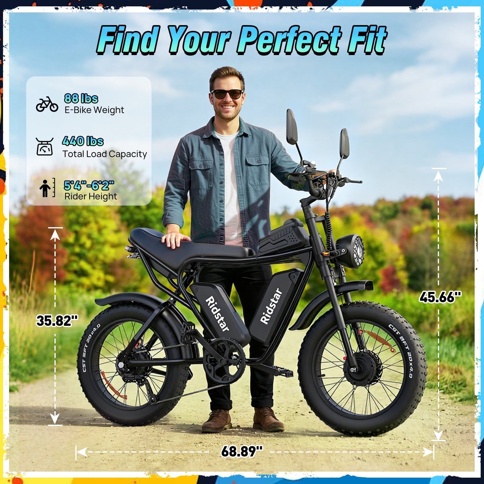 Ridstar® Q30Pro 3000W Fat Tire Ebike