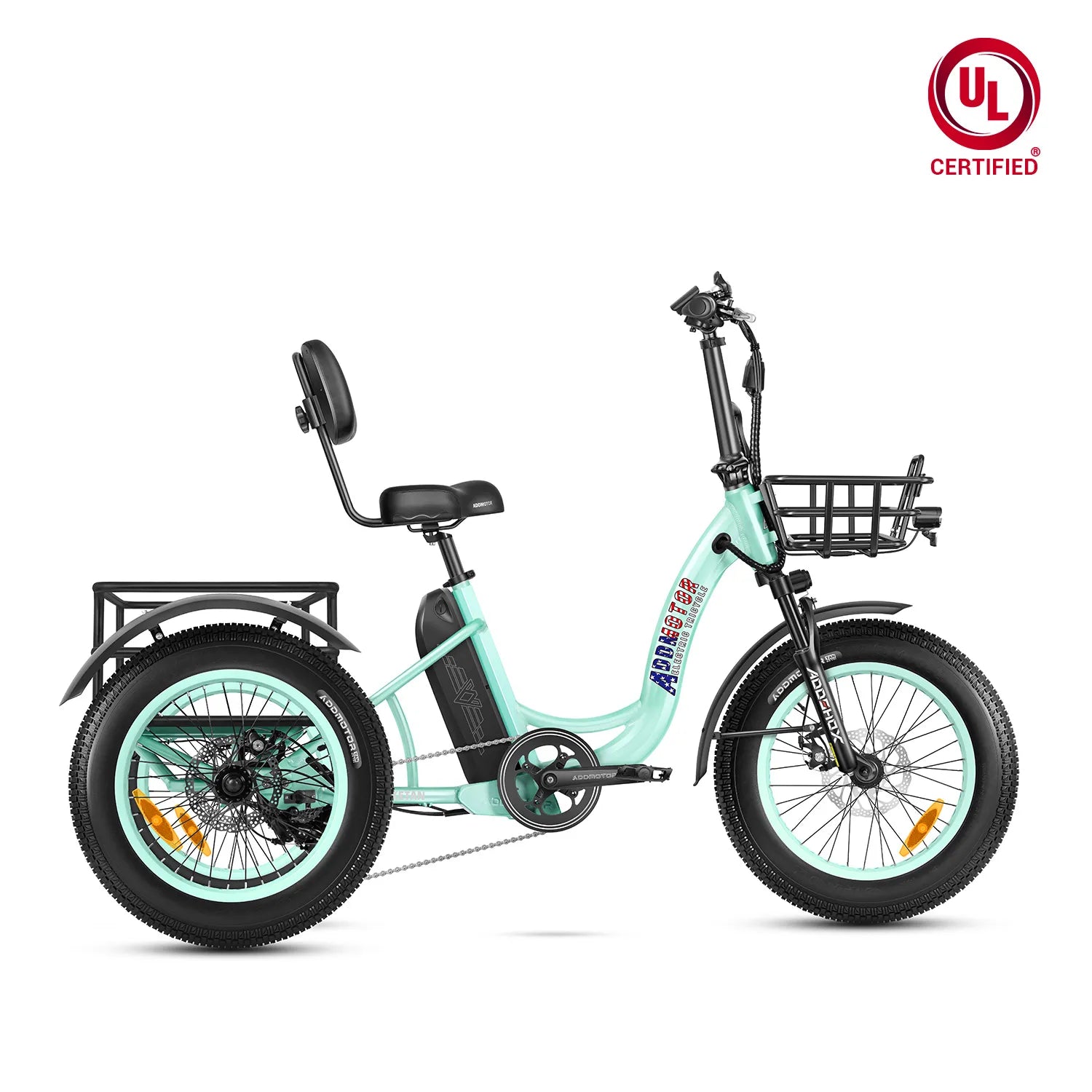 Addmotor Triketan M-330 eTrike — cyan green
