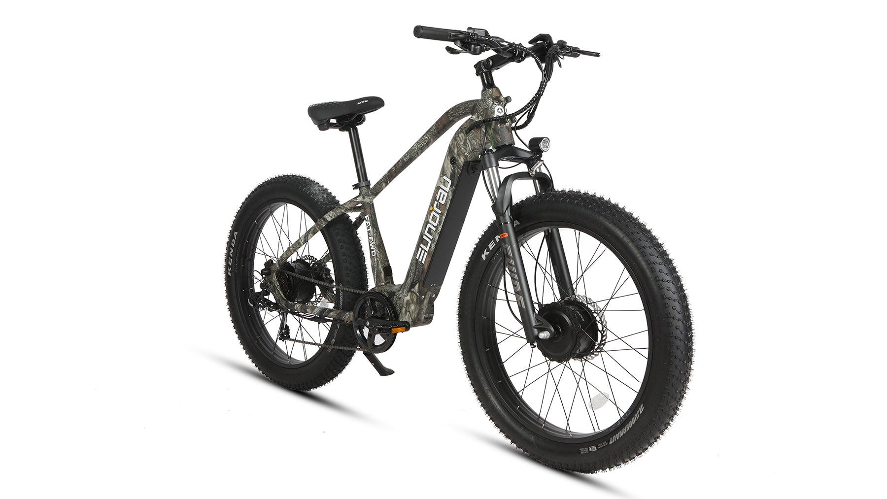 Eunorau FAT-AWD 2.0 All-Wheel-Drive Fat eBike – Maple – left side view
