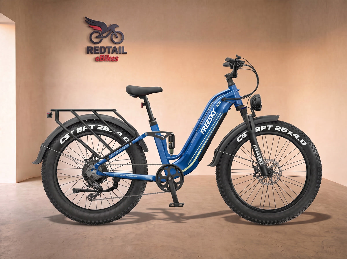 Freesky Wild Cat Ultra A-340, side profile in the Redtail eBikes studio