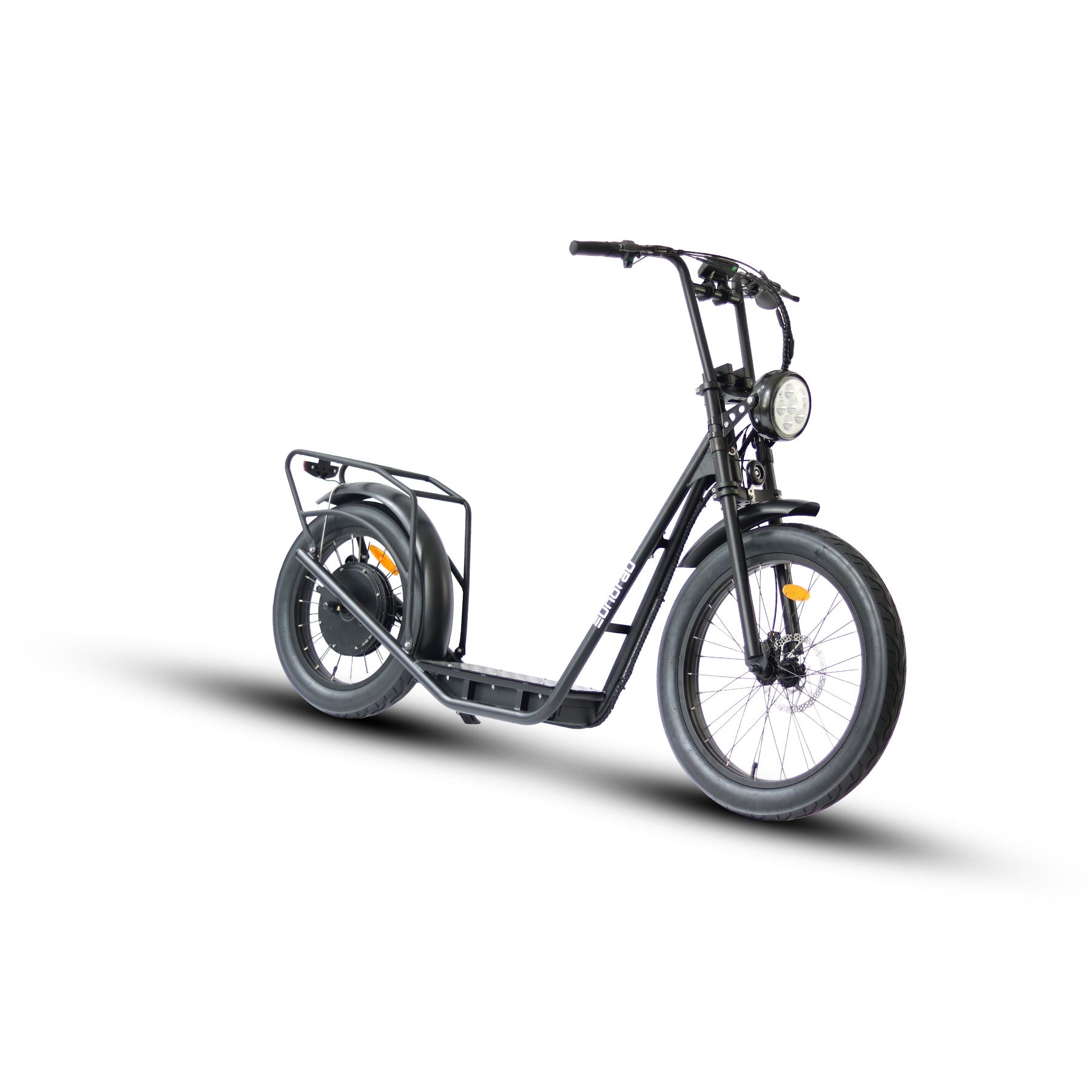 Eunorau JUMBO 1000W Stand-Up Scooter – Black – left side view