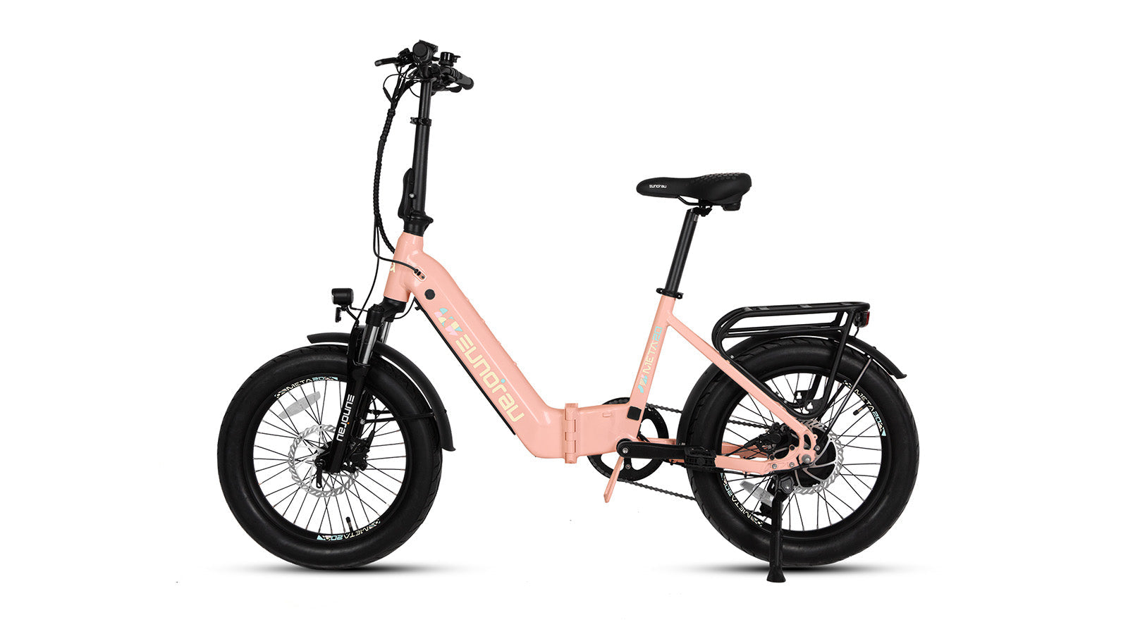 Eunorau META20 – Pastel Pink – front three-quarter left view