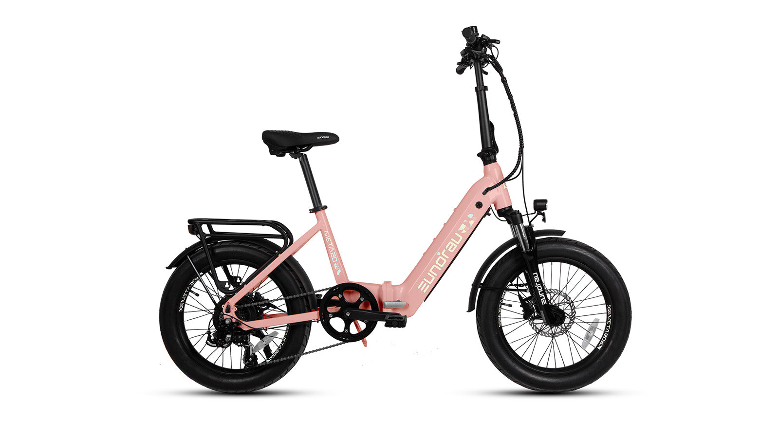 Eunorau META20 – Pastel Pink – front three-quarter right view