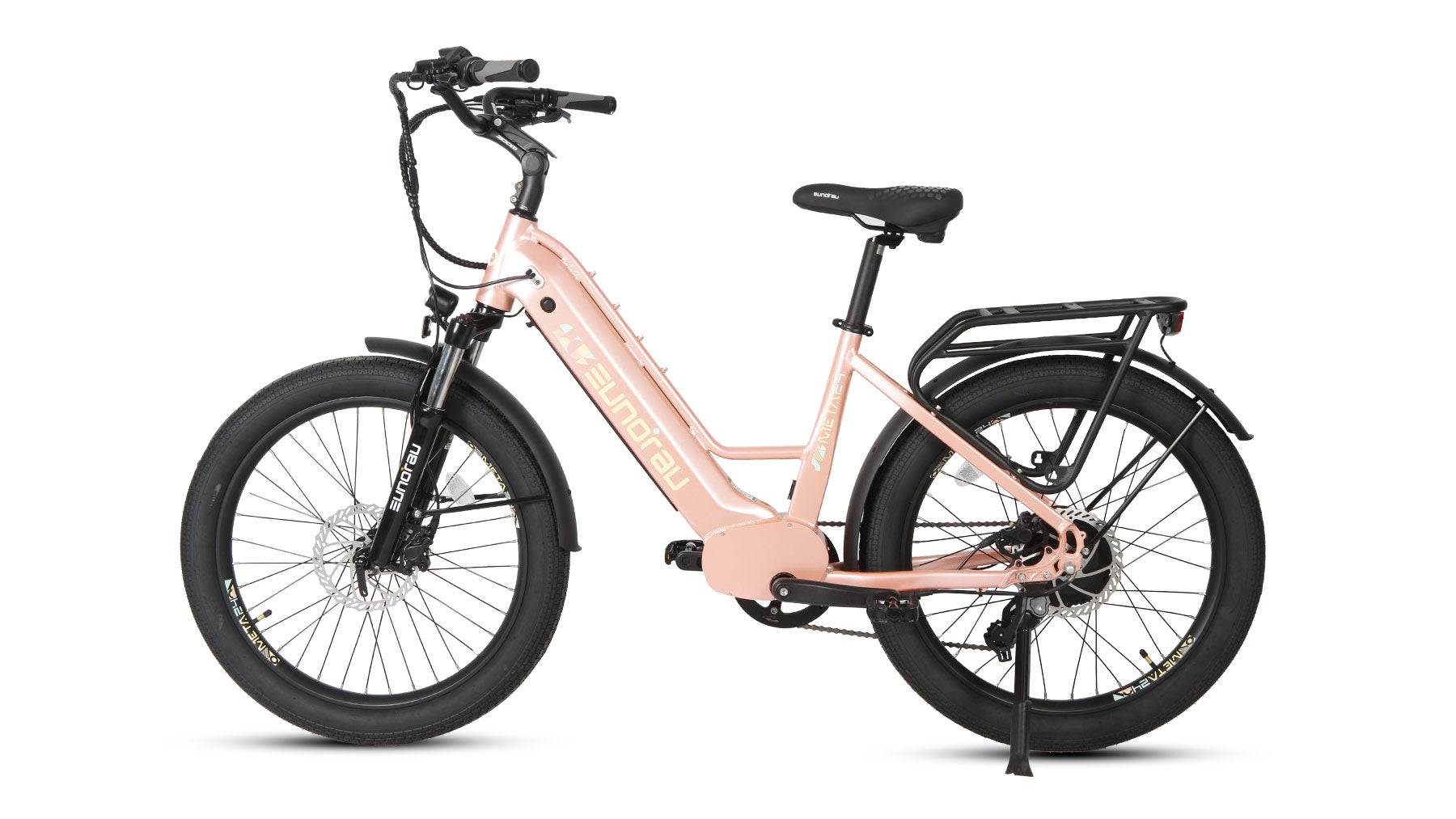 Eunorau META275 2.0 – Pastel Pink – front three-quarter left view