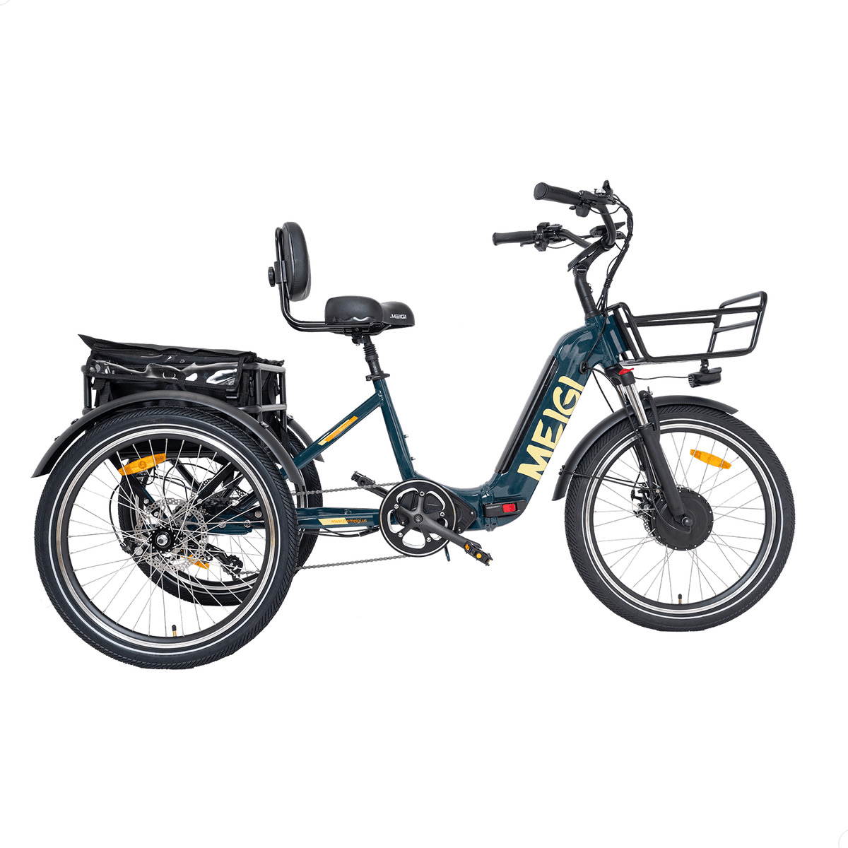 DWMEIGI MG2302 Silverado Urban electric tricycle in Green, side view