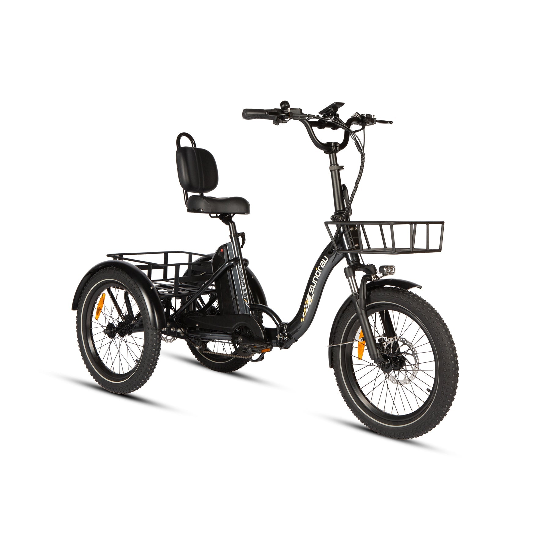 Eunorau ONE-TRIKE 2.0 Rear-Drive Electric Trike – Dark Charcoal – left side view