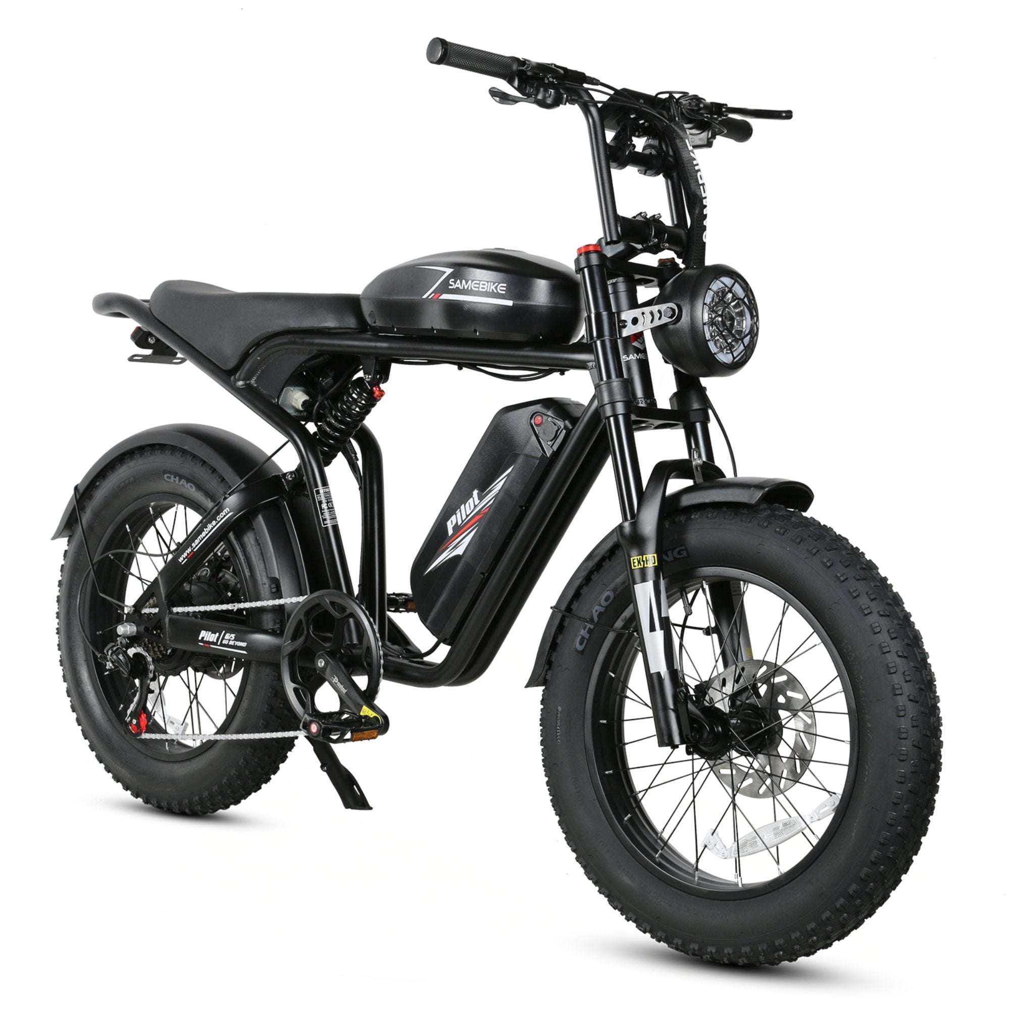 Samebike Pilot EX, Black in ral 9017 traffic black