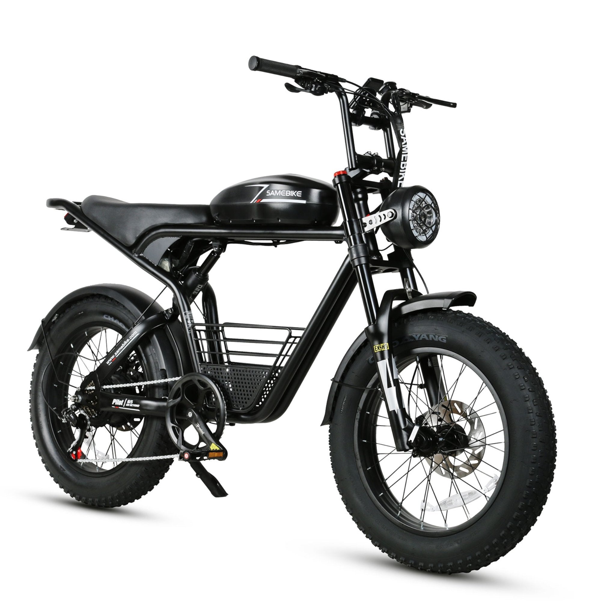 Samebike Pilot SE, Black in ral 9017 traffic black