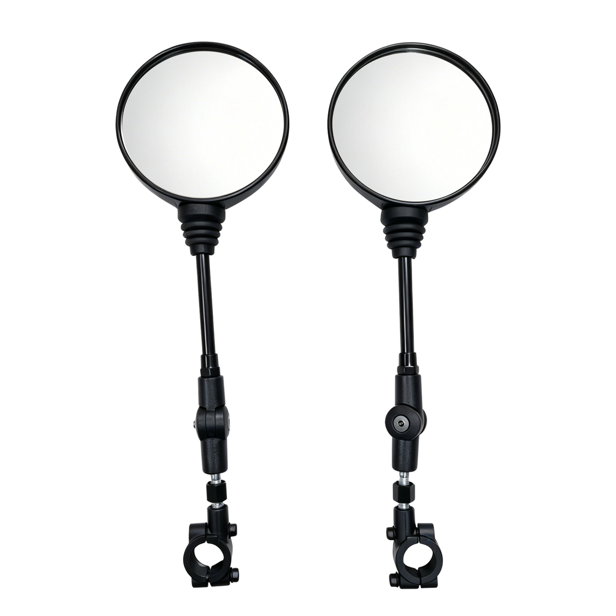 A pair of VTUVIA bar-end mirrors on adjustable arms