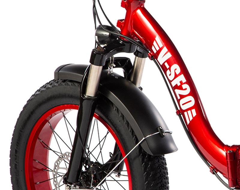 The fork fitted to a red VTUVIA SF20