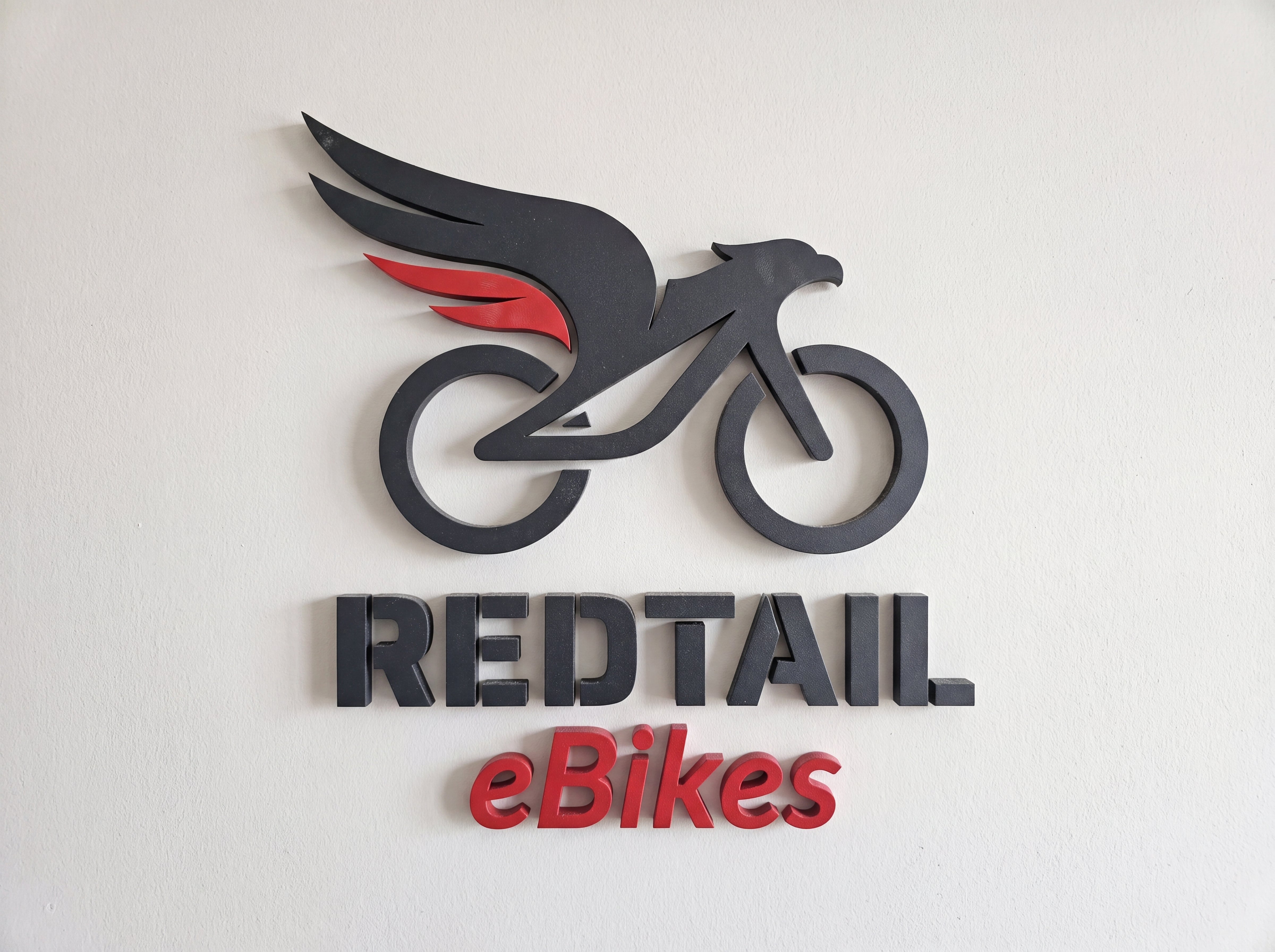 Redtail eBikes — REDTAIL sign