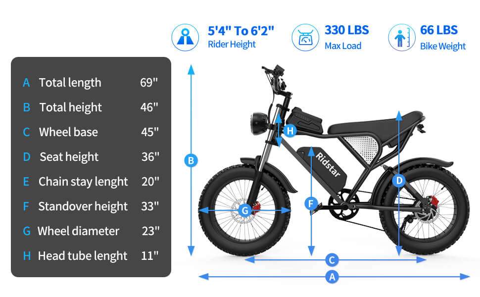 Ridstar® Q20Luxe 1500W 48V 20Ah Battery 20''Fat Tire Mountain Electric Bike for Adult