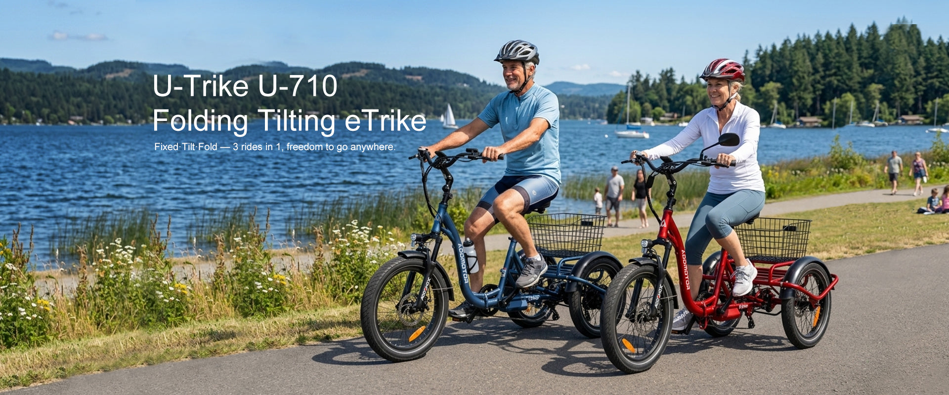 Addmotor U-Trike U-710 Folding Tilting eTrike