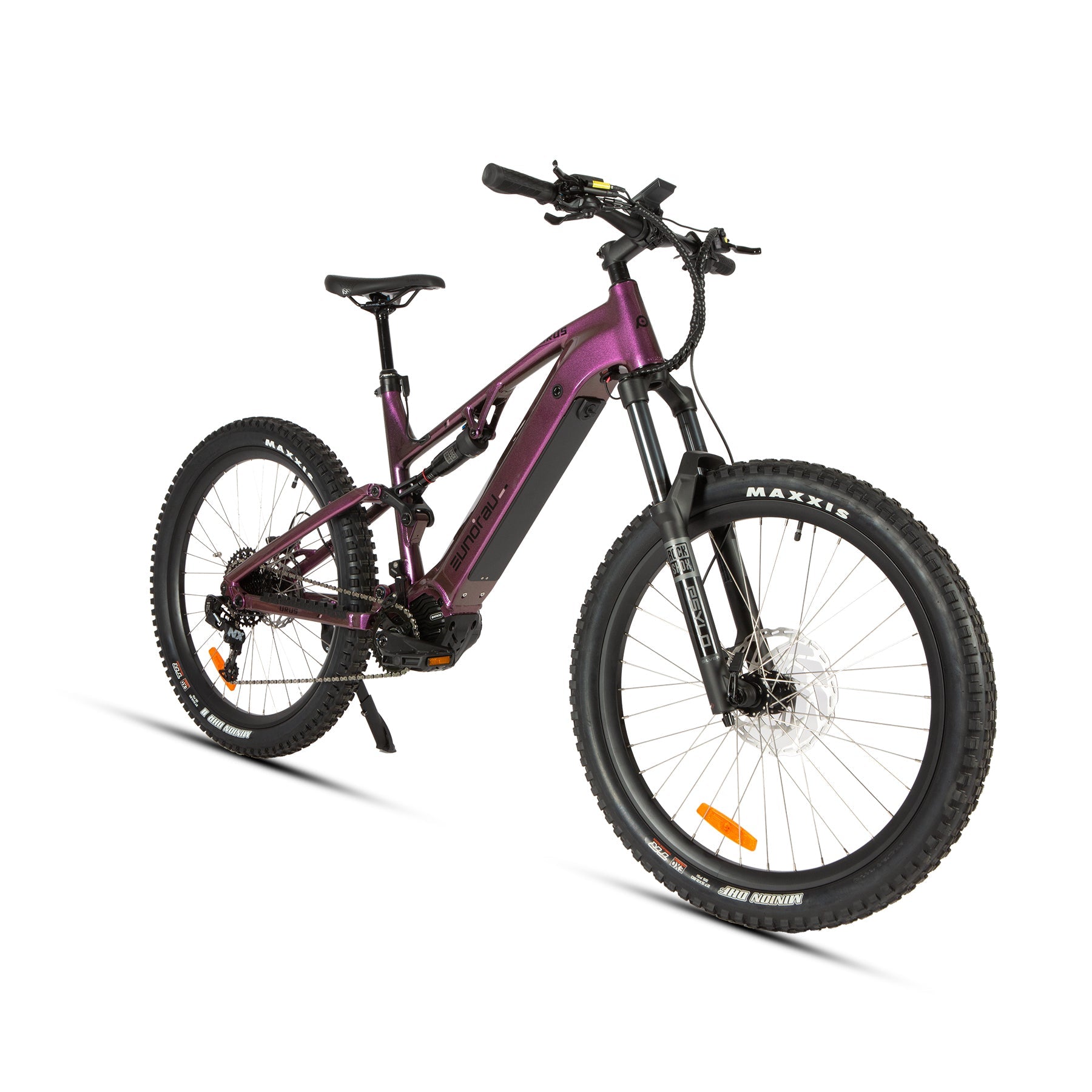 Eunorau URUS 2.0 Full-Suspension eMTB – Amethyst – left side view