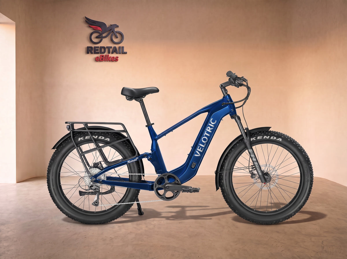 Velotric Nomad 2X, side profile in the Redtail eBikes studio