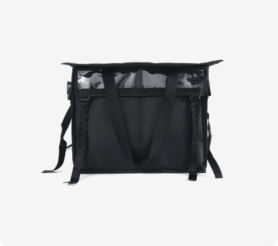 DWMEIGI waterproof rear-basket bag, front view