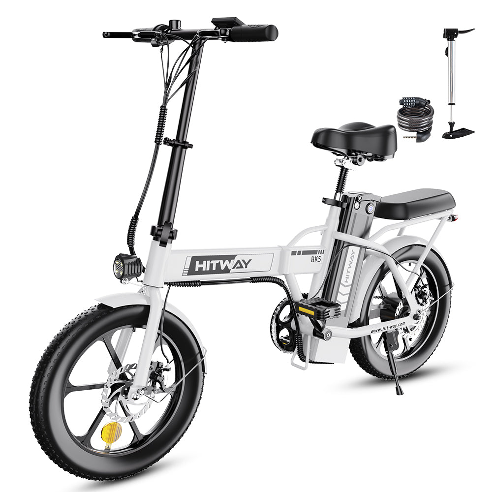 BK5M Folding Ebike in white