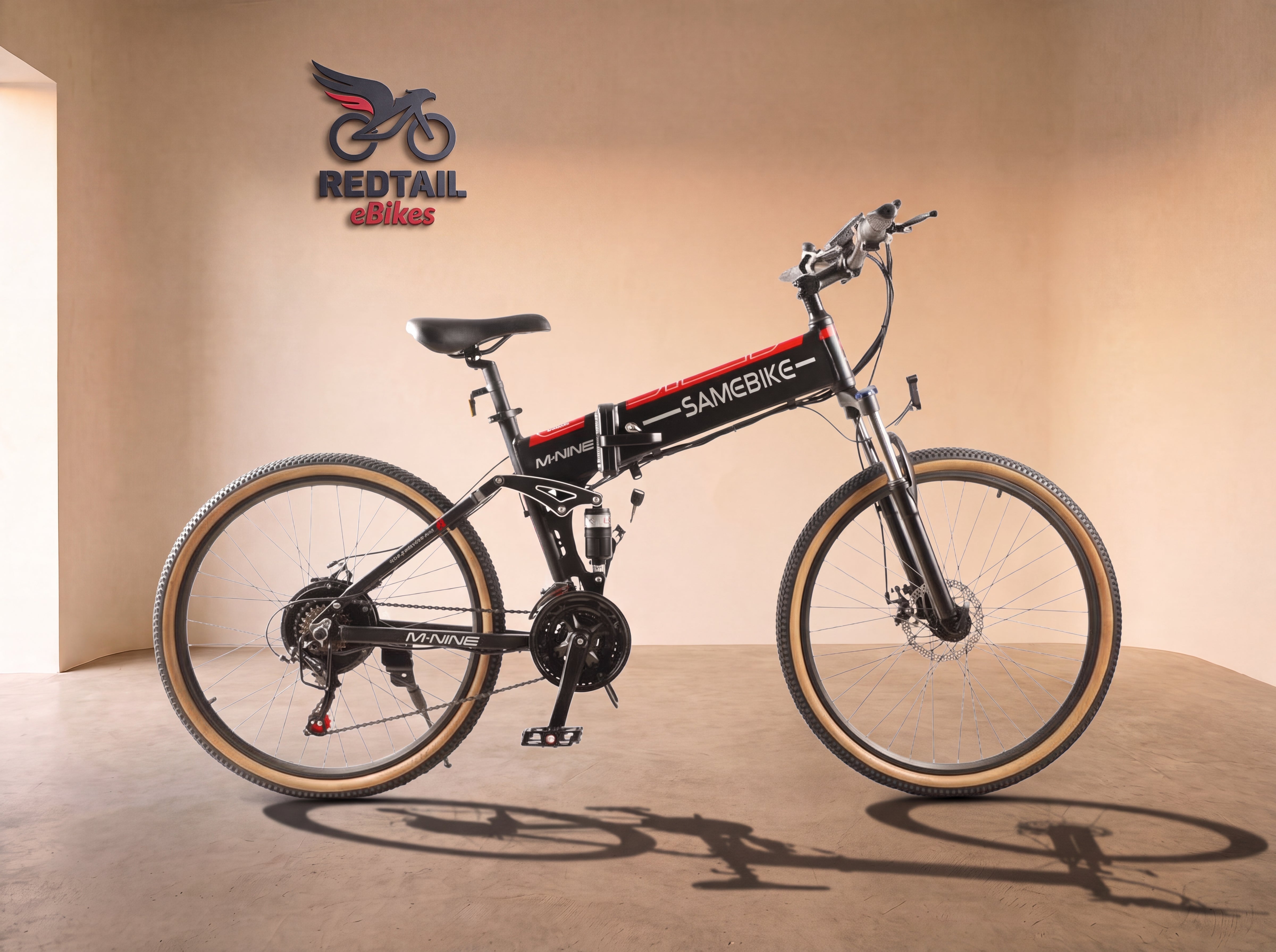 Samebike M-NINE — studio cover — Redtail eBikes