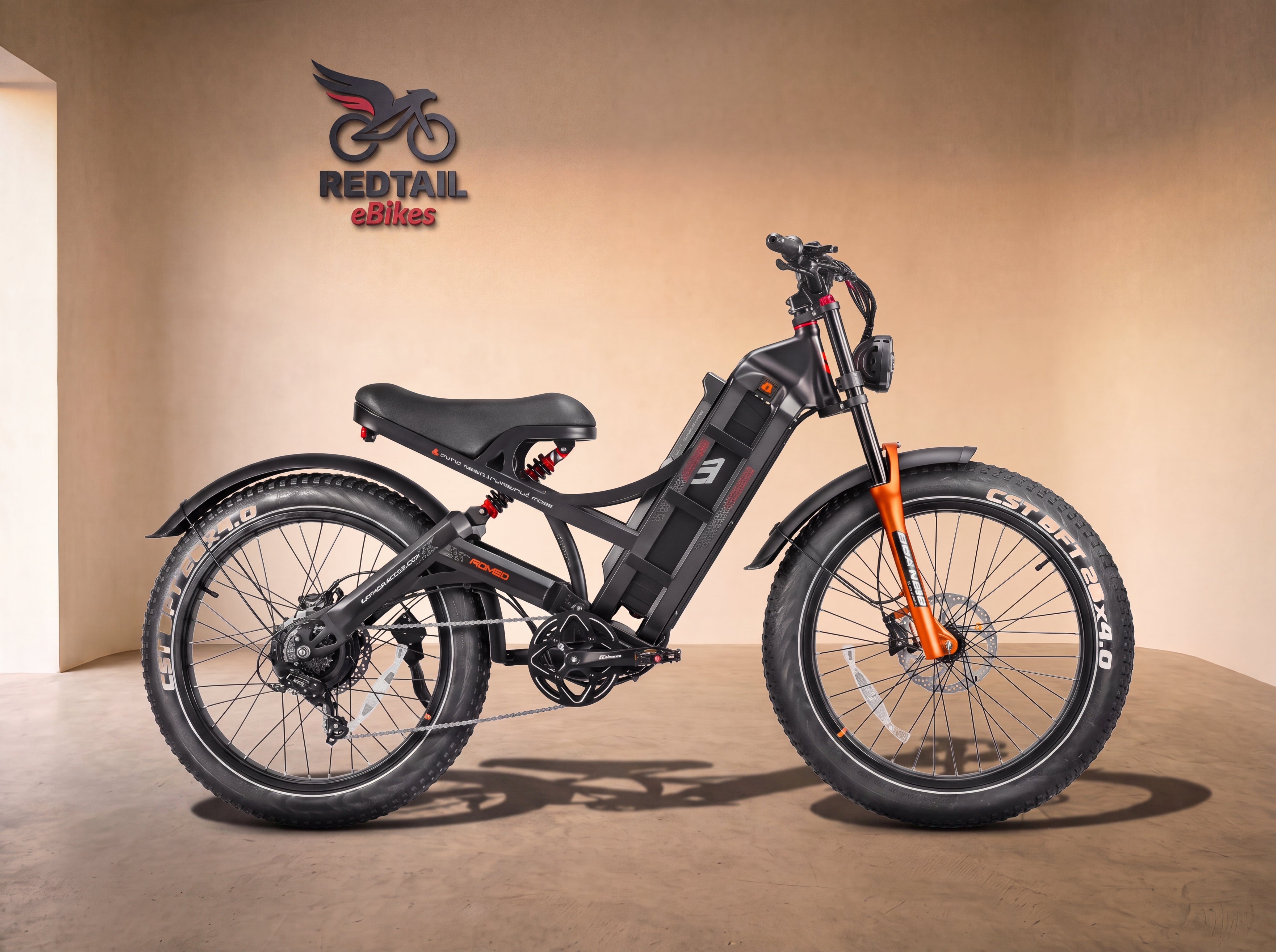 Eahora Romeo Pro moped-style eBike, studio cover — Redtail eBikes