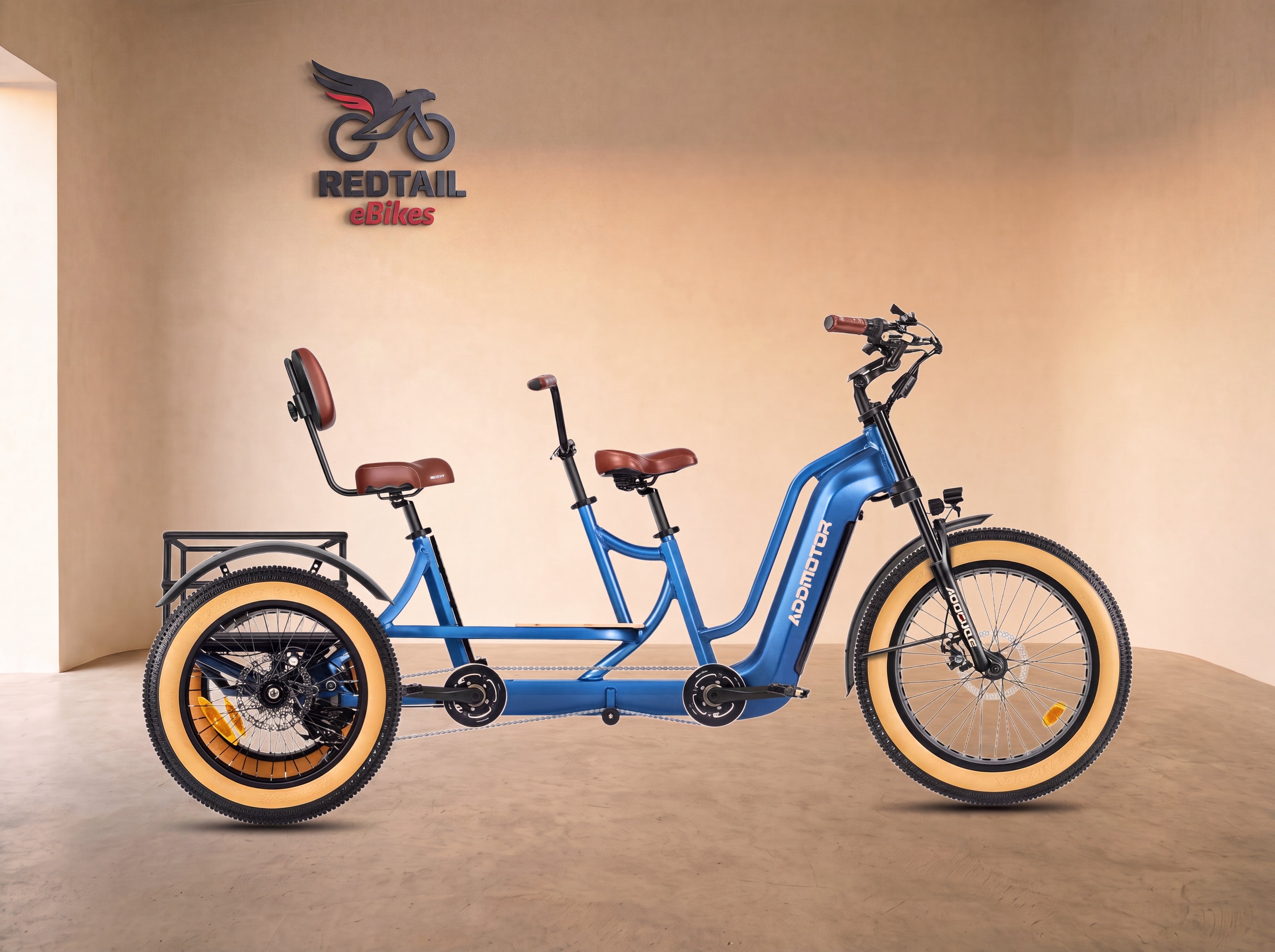 Addmotor M-380 Tandem eTrike — Redtail studio cover