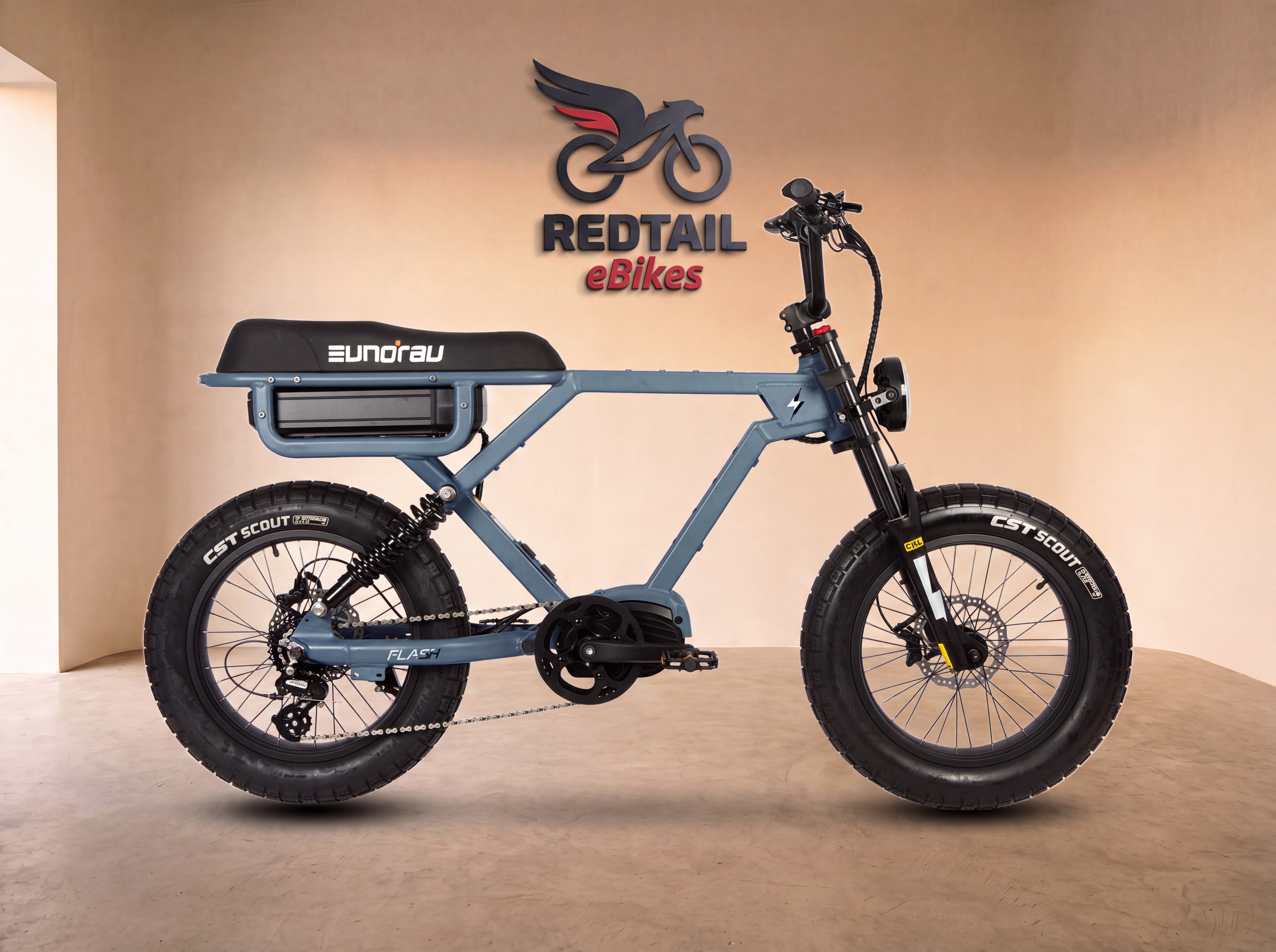 Eunorau FLASH 2.0 Moto eBike — Redtail studio cover