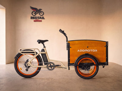 Addmotor E-325 Family Electric Cargo Trike — Redtail studio cover