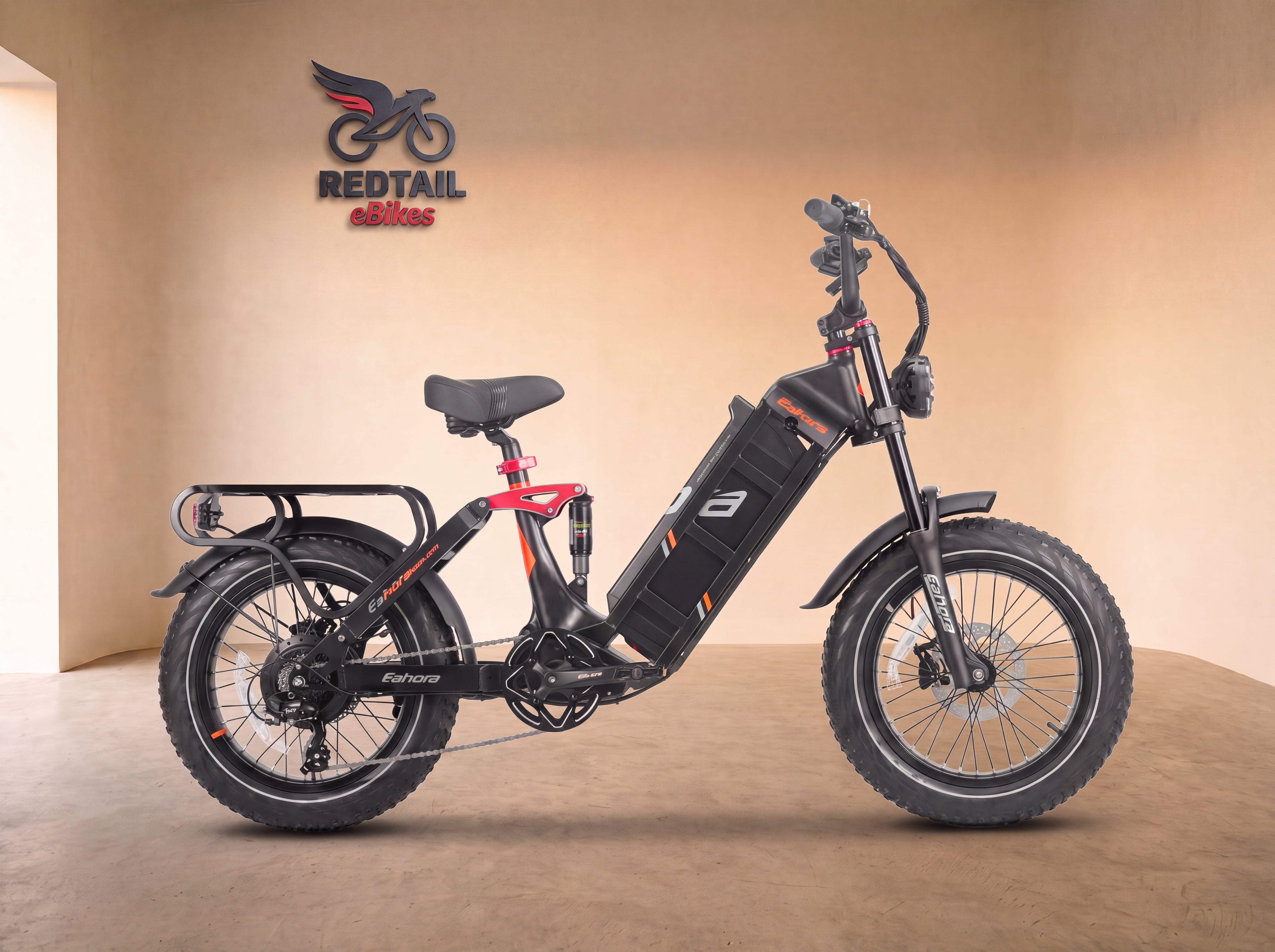 Eahora Juliet II moped-style eBike, studio cover — Redtail eBikes