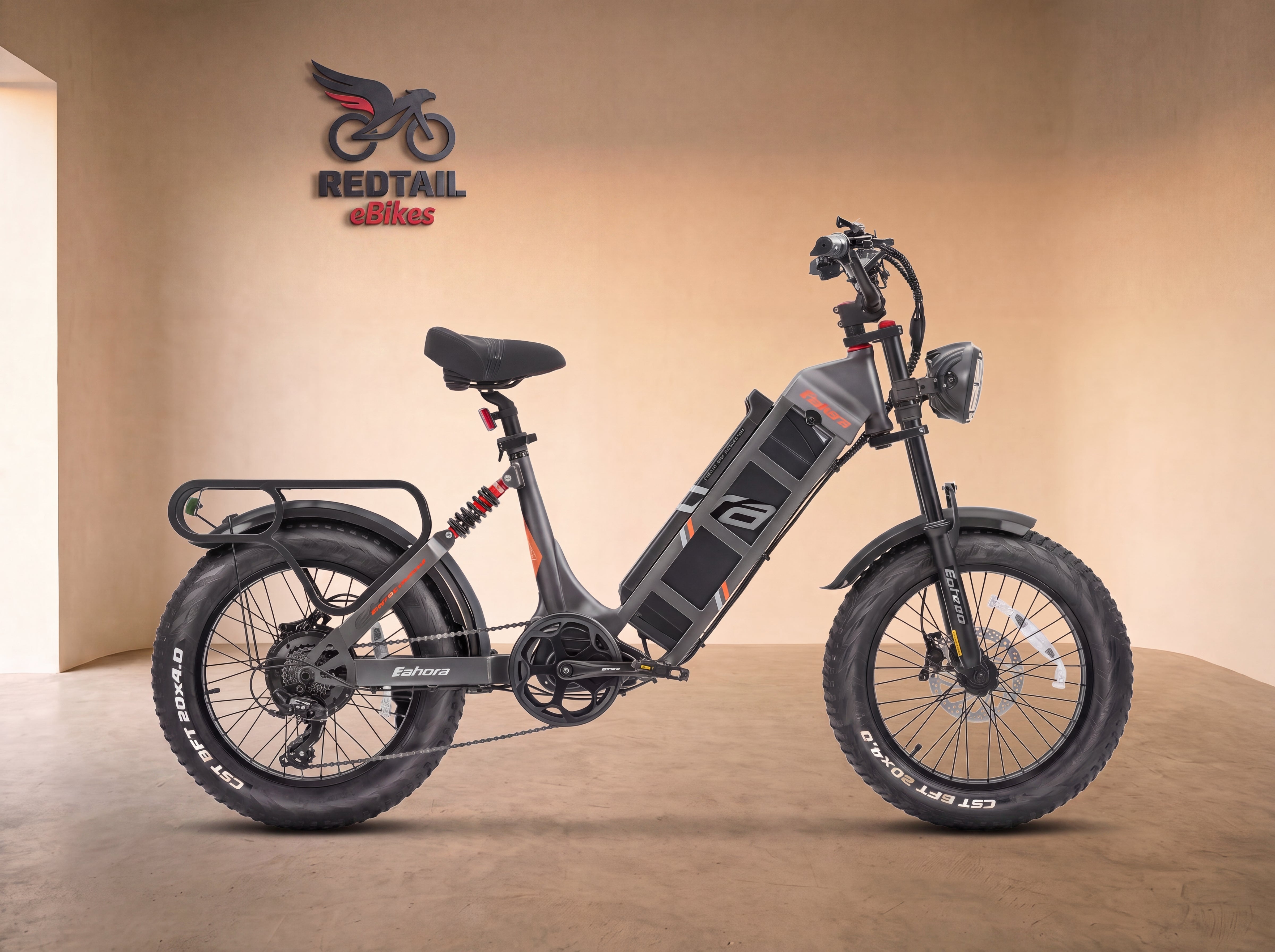 Eahora Juliet moped-style eBike, studio cover — Redtail eBikes