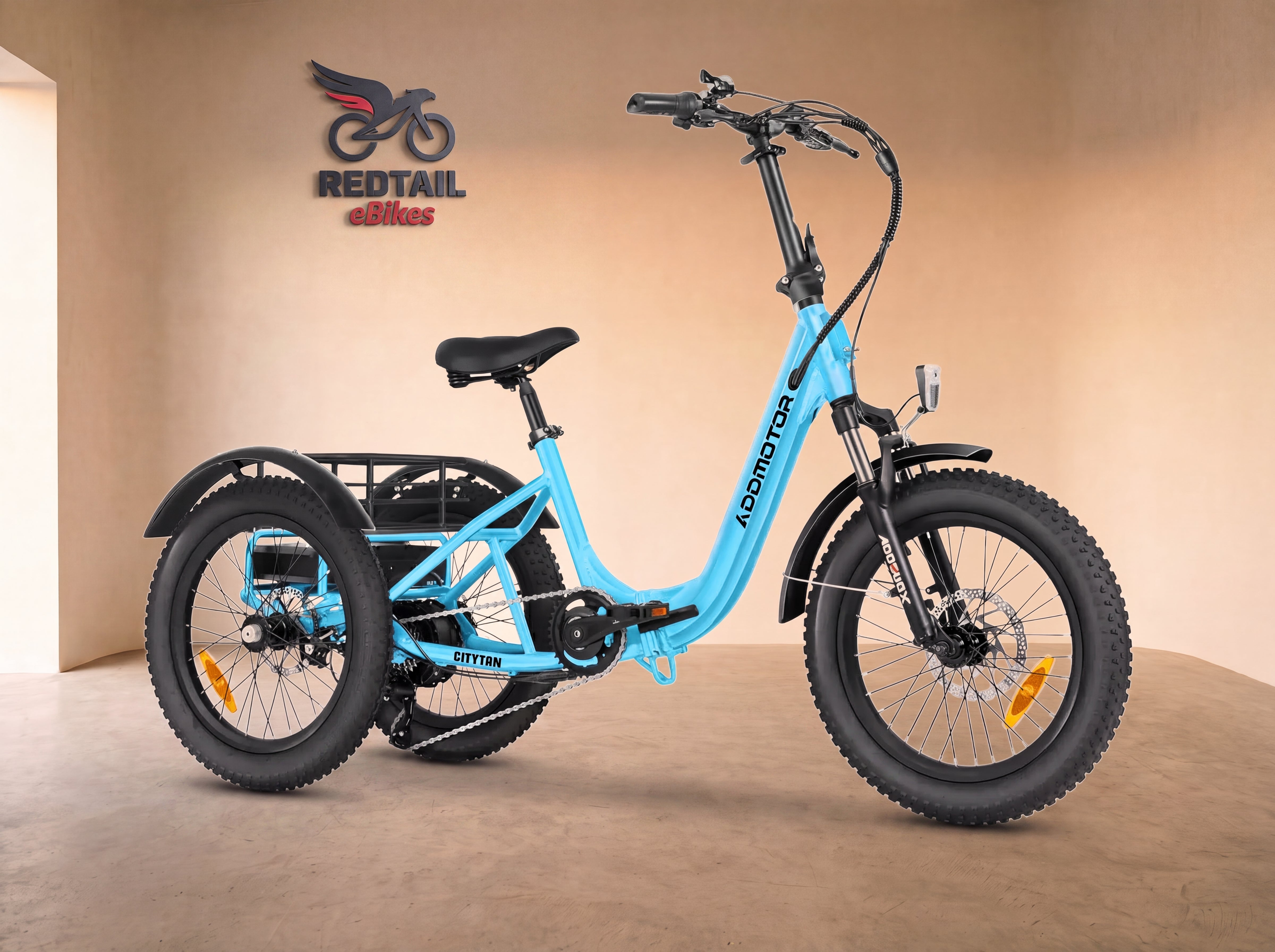 Addmotor Citytan M-315 Folding eTrike — Redtail studio cover