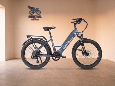 Eunorau META 24 step-thru eBike — Redtail studio cover