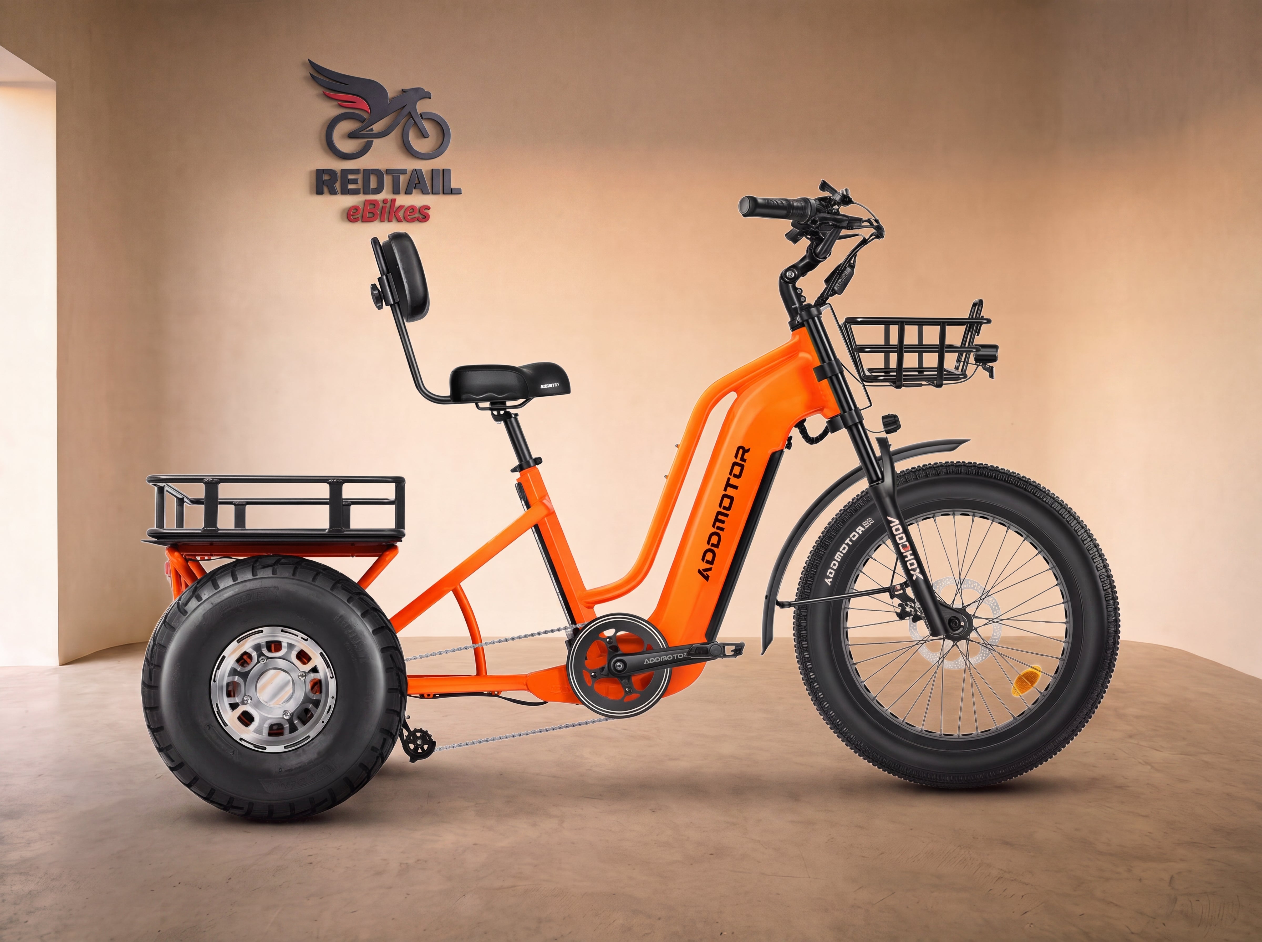 Addmotor Greattan D Cargo eTrike — Redtail studio cover
