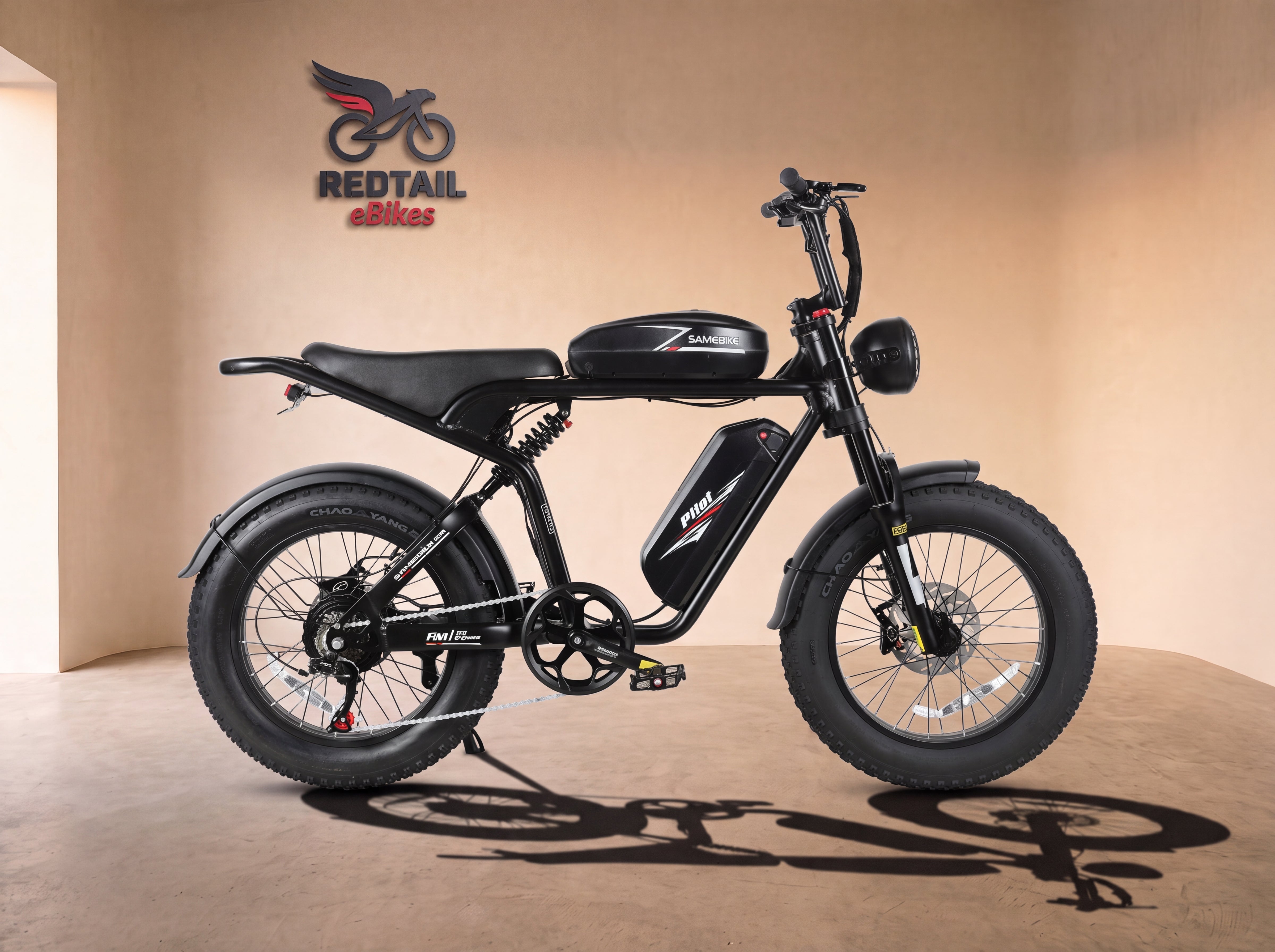 Samebike Pilot EX, Black — studio cover — Redtail eBikes