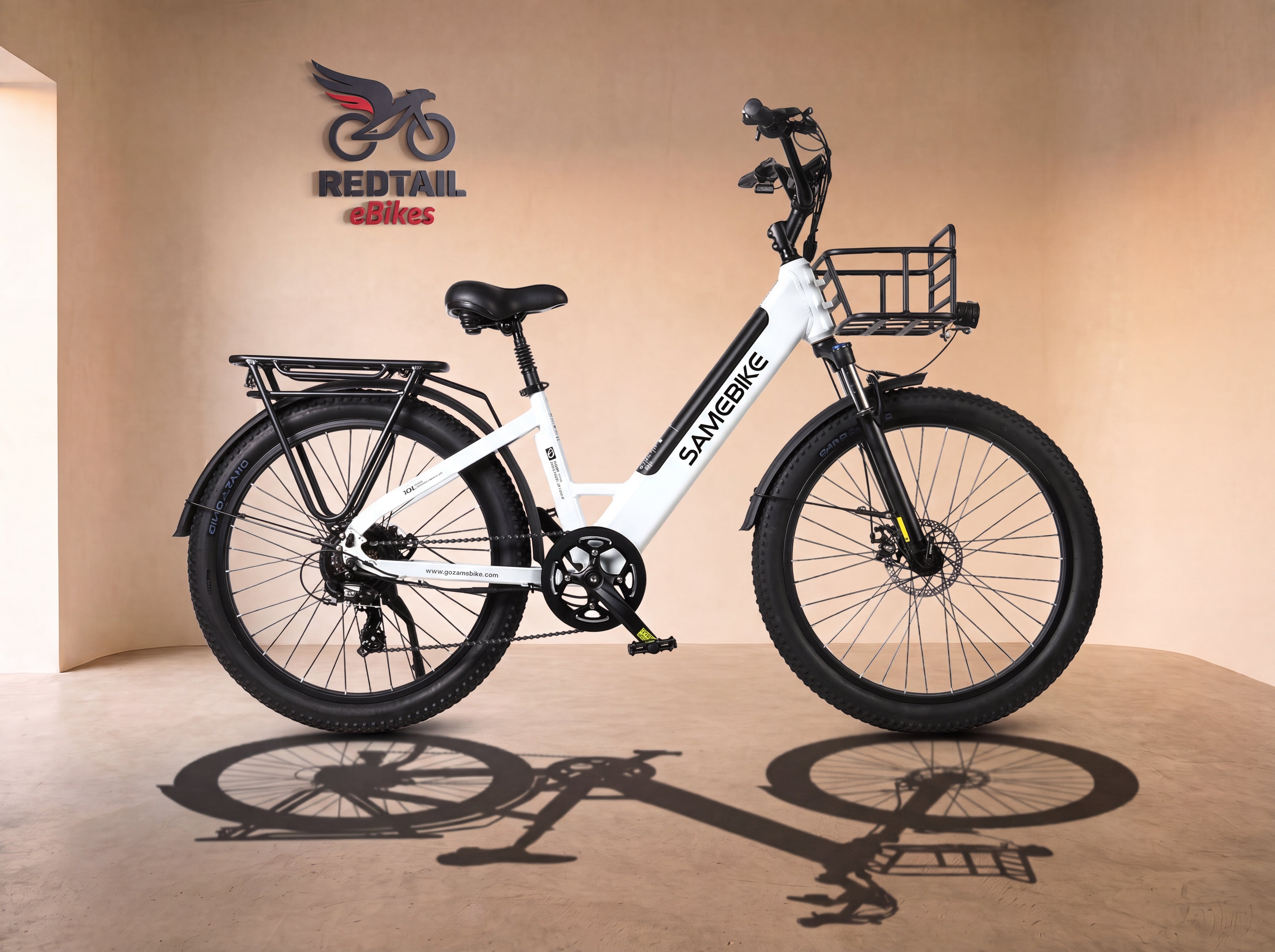 Samebike RS-A01, White — studio cover — Redtail eBikes