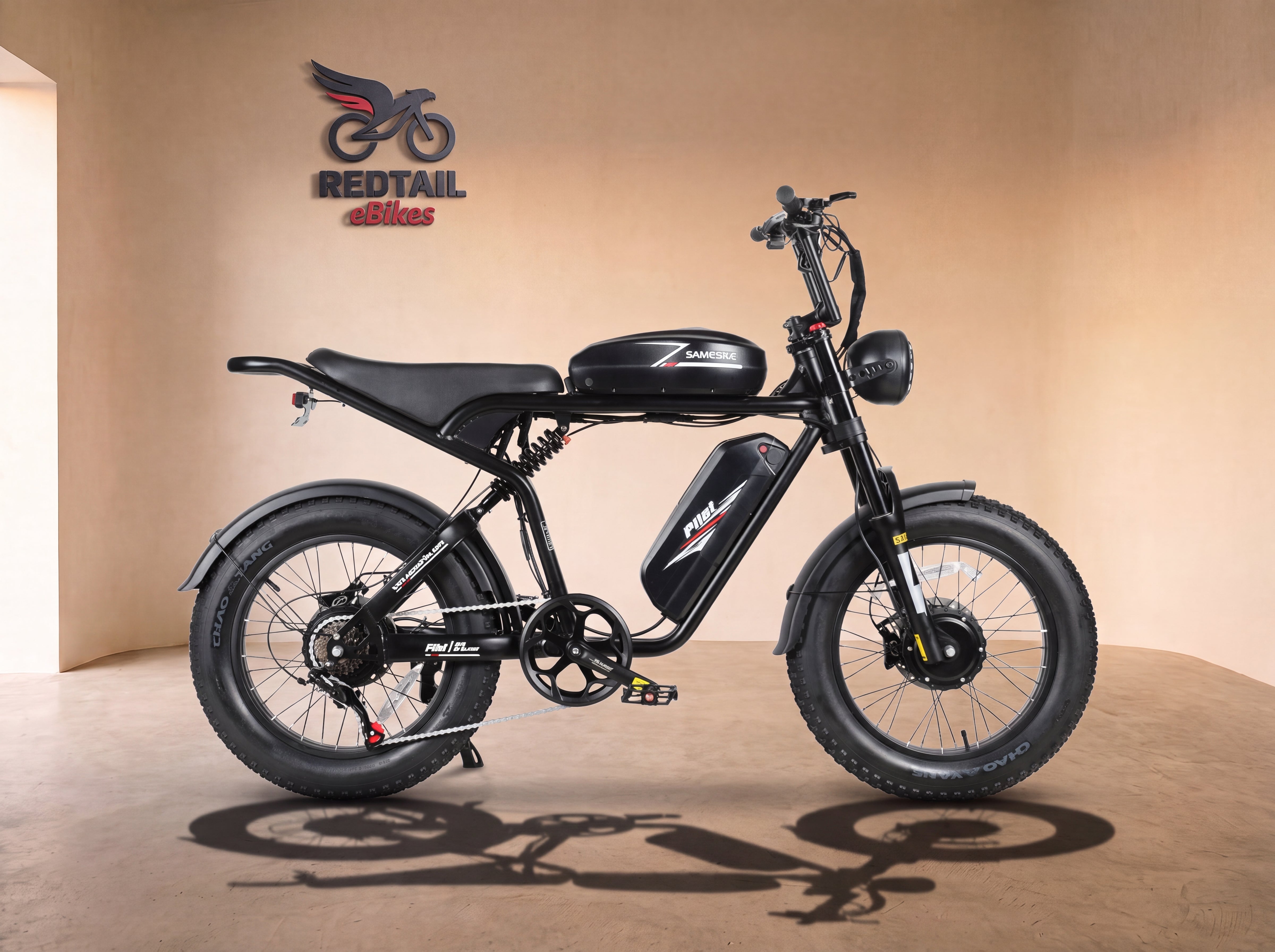 Samebike Pilot SR, Black — studio cover — Redtail eBikes