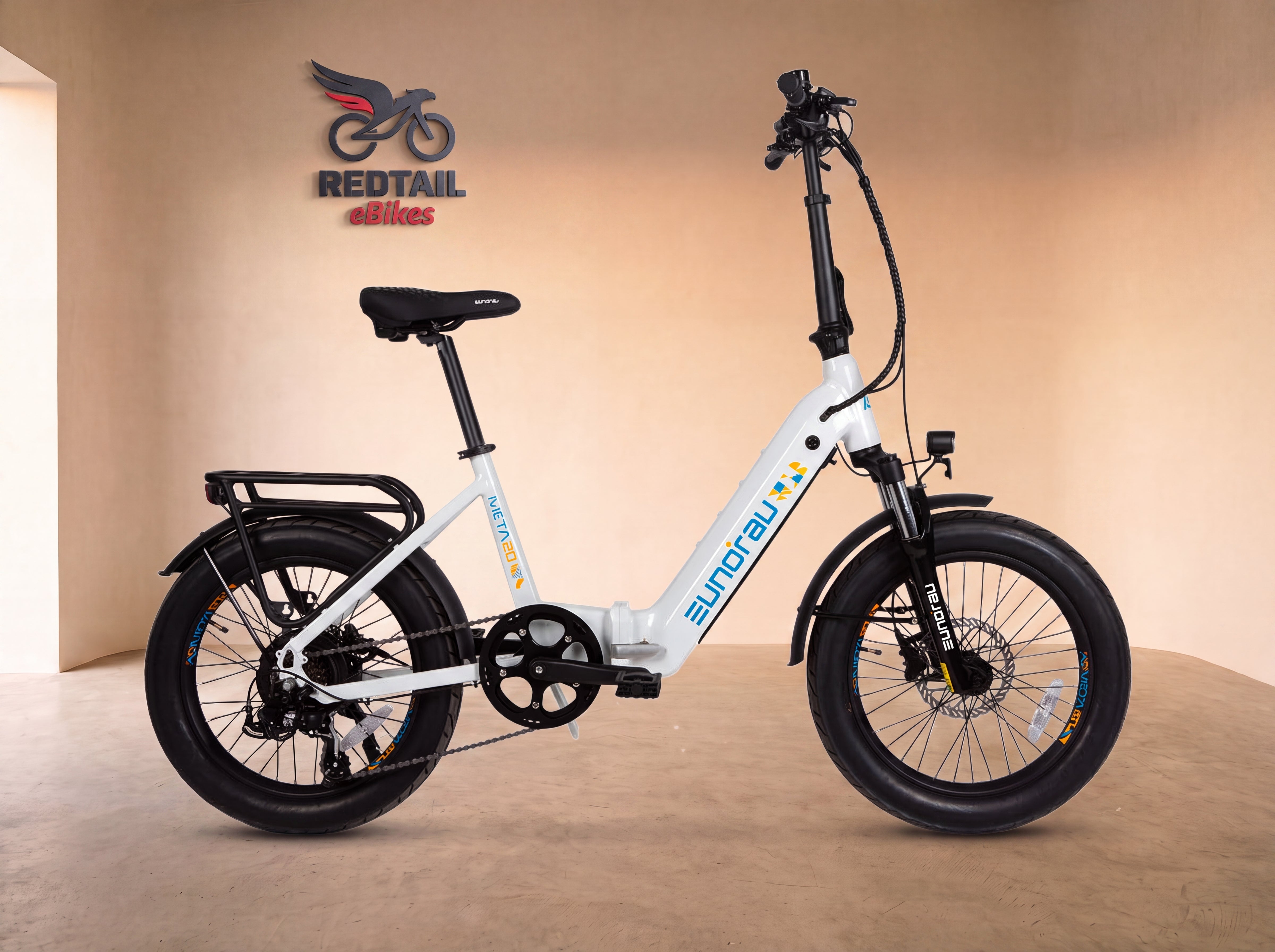 Eunorau META 20 folding eBike — Redtail studio cover