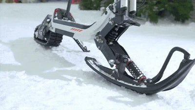 G63 - Convertible Snow Kit: Snowboard and 2200W Peak Nylon Mesh Rubber Track Motor