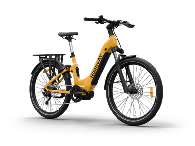 Himiway A7 Pro Commuter eBike – Darkorange – front three-quarter right view