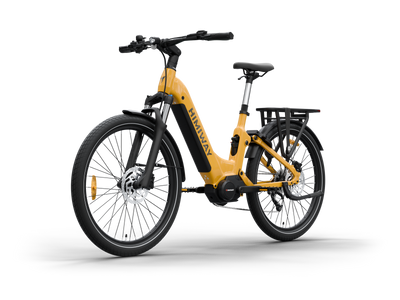 Himiway A7 Pro Commuter eBike – Darkorange – front three-quarter left view