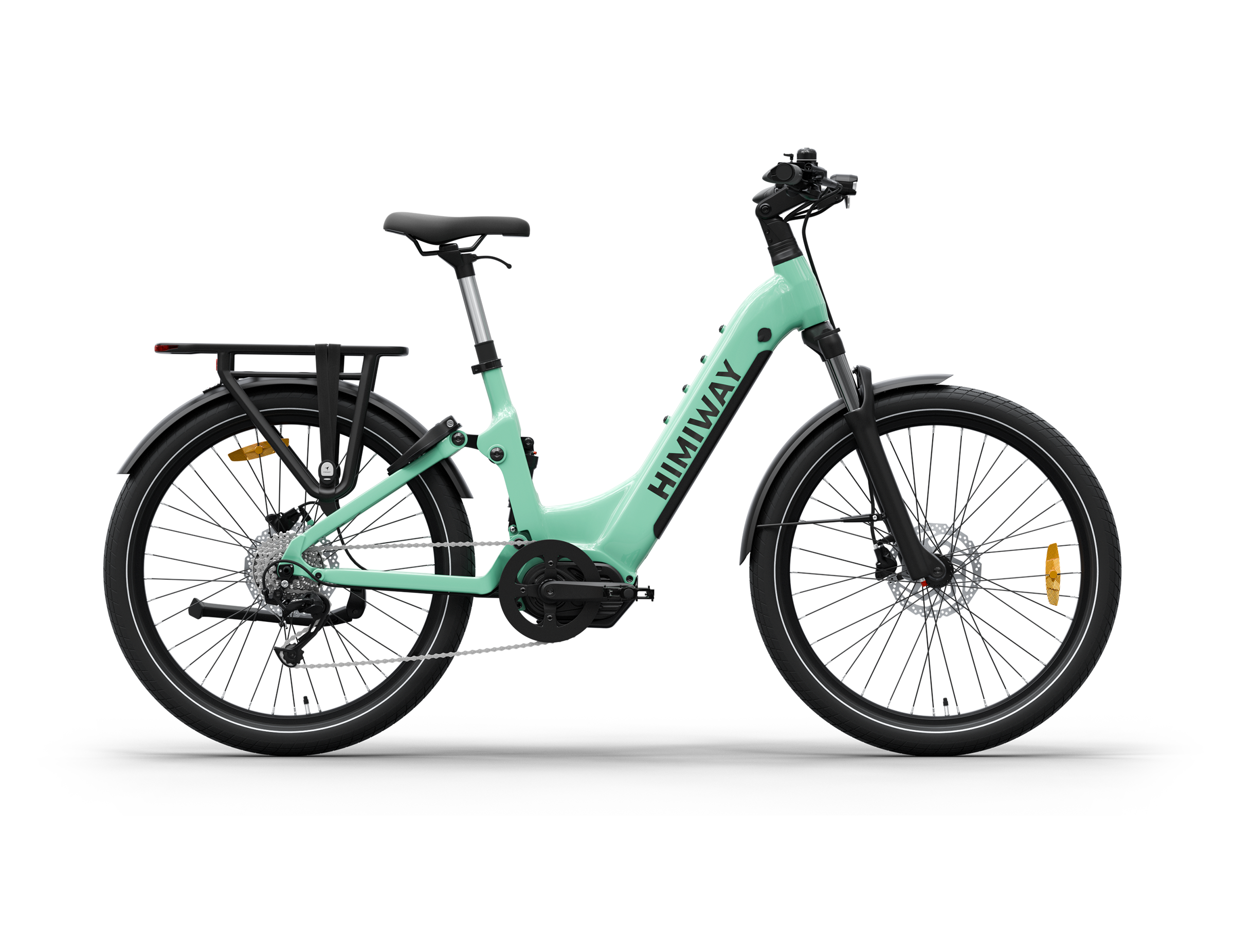 Himiway A7 Pro Commuter eBike – Green – right side profile