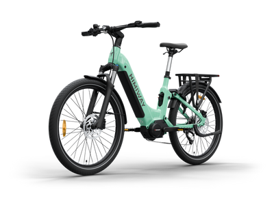 Himiway A7 Pro Commuter eBike – Green – front three-quarter left view