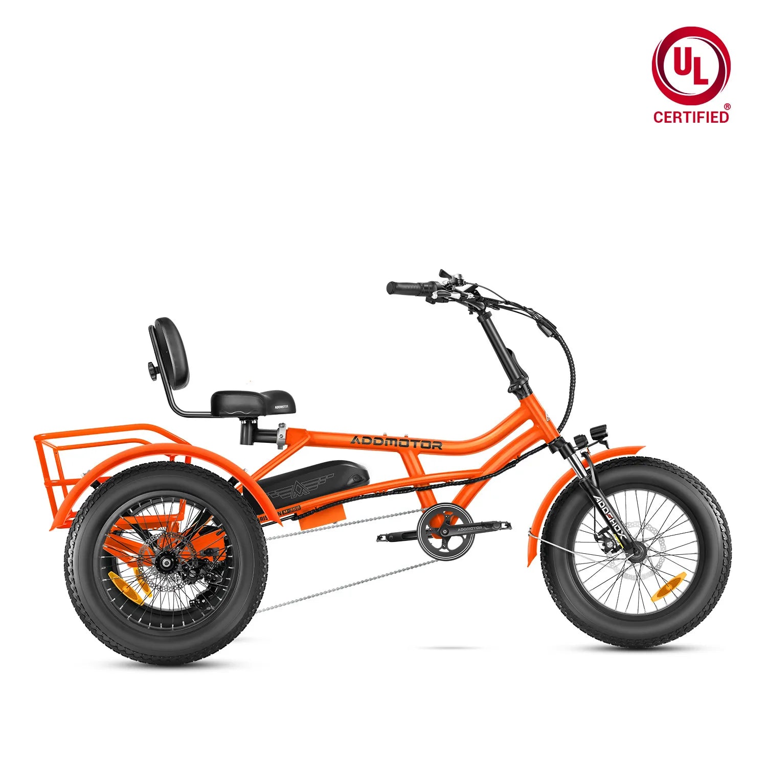 Addmotor Arisetan II M-360 Mini Semi-Recumbent eTrike — orange