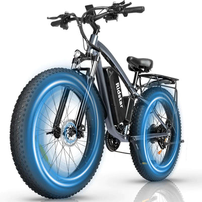Ridstar® E Bike E26Pro Fat Tire Mountain Electric Bike