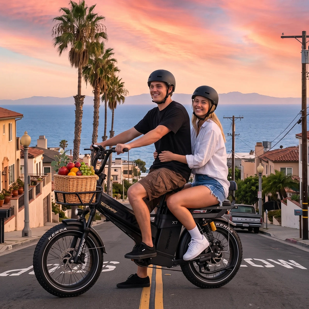 Tesway X7 PRO Long-Range Electric Bike, 52V 60Ah, 200-Mile Claimed Range