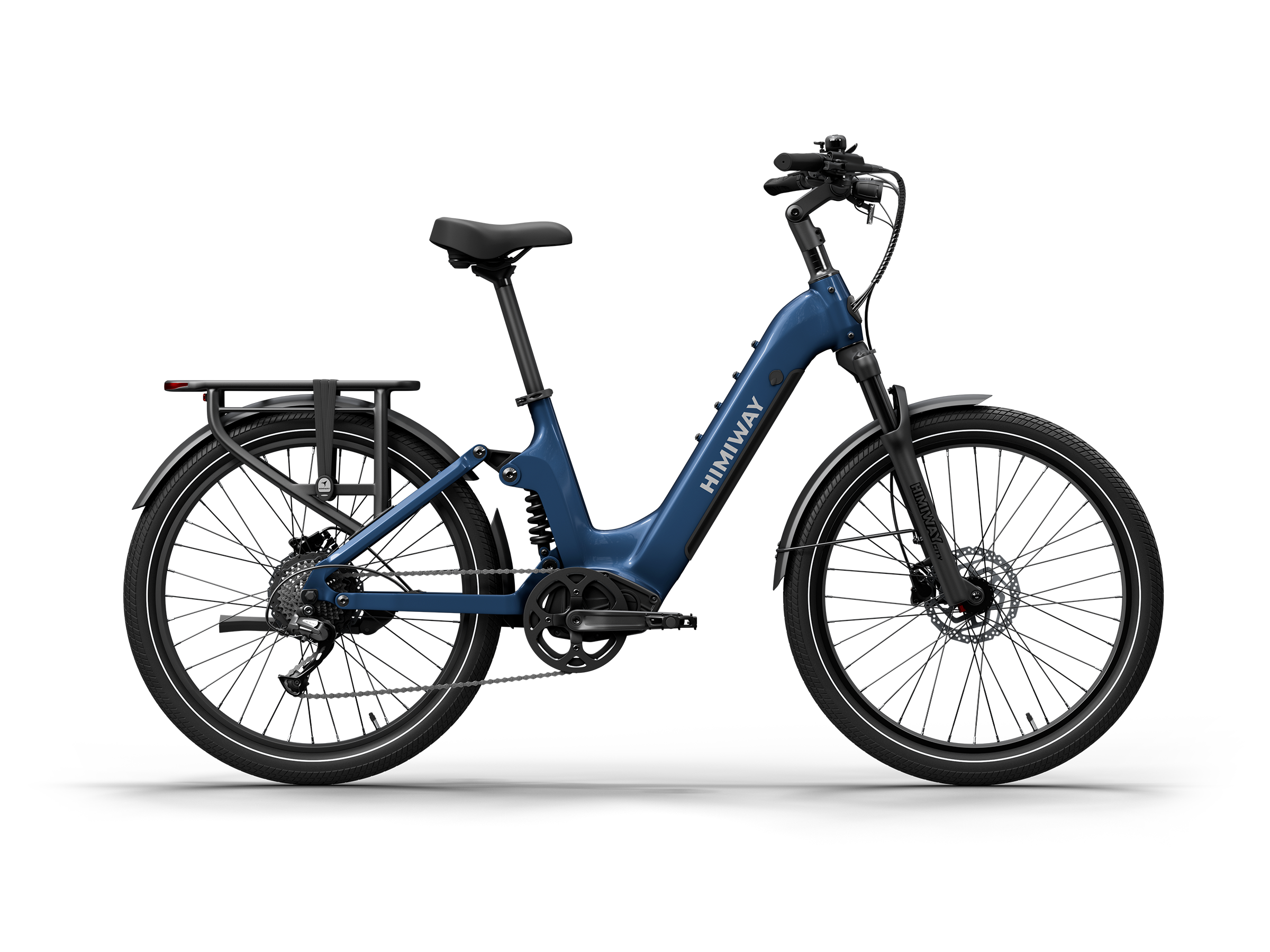 Himiway A7 Commuter eBike – Midnight Blue – right side profile