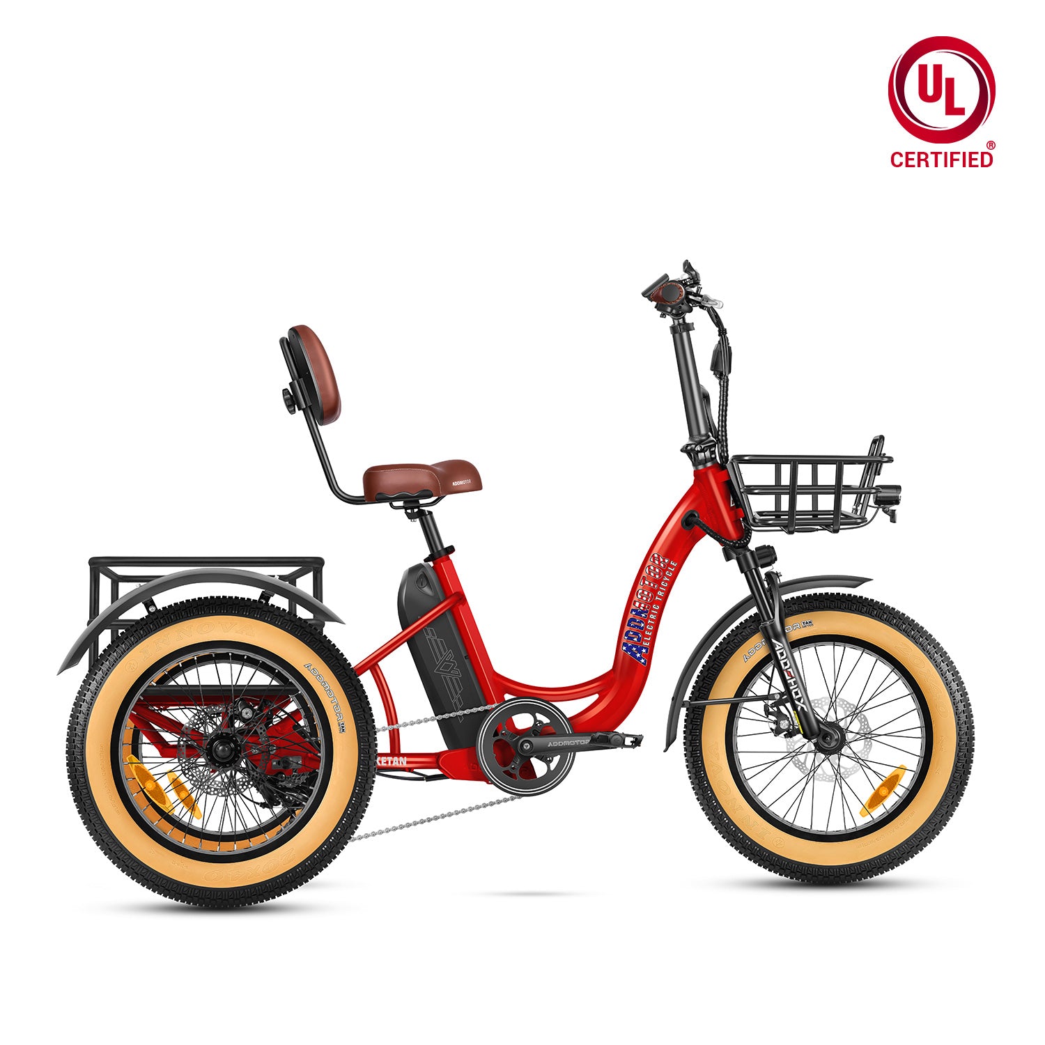 Addmotor Triketan M-330 eTrike — candy red