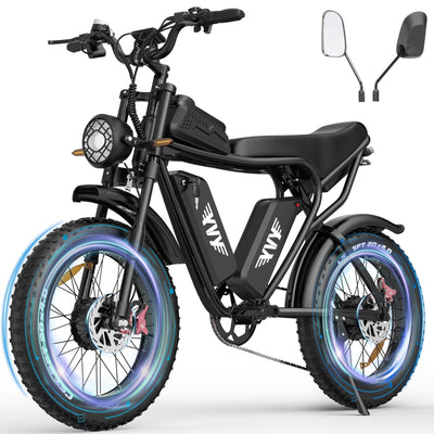 YVY K20 Pro Dual-Motor Fat Tire Electric Bike, Twin Battery